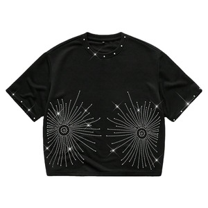 T-shirts en coton légers et personnalisés avec strass, haute qualité, mode estivale, designs respirants, streetwear - Product Image 1