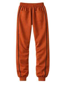 Conjunto Deportivo Personalizado Color Naranja Óxido para Hombre, Chaqueta con Cierre Completo y Pantalones Jogger, Fabricante de Ropa Deportiva y para Gimnasio - Product Image 6