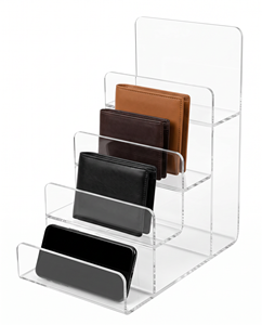 Soporte organizador acrílico multicapa moderno para gafas de sol, billeteras para teléfonos, solución de almacenamiento ordenada y accesible - Product Image 1