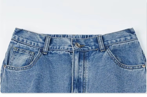 Custom Winter Solid Washed ODM Spring Autumn Men Straight <b>Jeans</b> <b>Elastic</b> <b>Waist</b> Wide Leg Loose Casual Denim - Product Image 3