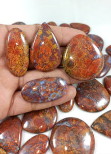 Cabochon d'agate hongroise naturelle en vrac, cristal de quartz à dos plat, pierre précieuse en vrac pour la guérison au prix de gros, vente en gros - Product Image 2