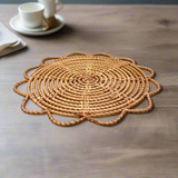Juego de Manteles Individuales y Posavasos de Ratán Natural Ecológico, Tejidos a Mano, Decoración Boho para Mesa, Artículos para el Hogar, Venta al por Mayor Vietnamita - Product Image 5