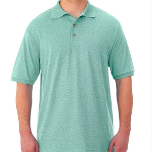 Camiseta Polo de Verano para Hombre, Corte Ajustado, Color Sólido, Informal, Lisa, Tejido Fino, Cuello Camisero - Product Image 6