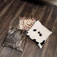 Vente en gros de taie d'oreiller de qualité supérieure en cuir de vachette doux et confortable housse de coussin pour décoration intérieure dernière conception carrée