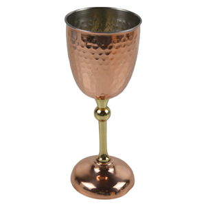 Copa de Cobre con Diseño Repujado de Primera Calidad a Precio Económico, con Base de Latón y Acabado Pulido Brillante, para Bar y Resort - Product Image 2