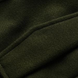 Veste de style marin pour homme adulte, couleur vert olive, col montant, fermeture à boutons, coupe ajustée, épaisse, chaude, coupe-vent, pour l'hiver, en promotion - Product Image 3