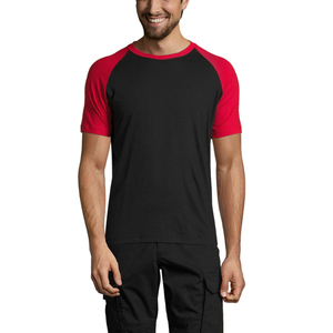 Wholesale Premium Men's <b>Raglan</b> Sleeves <b>T</b>-<b>Shirts</b> 100% Cotton Sportswear Solid 260g Custom Logo Durable Quick Dry Eco-Friendly - Product Image 3