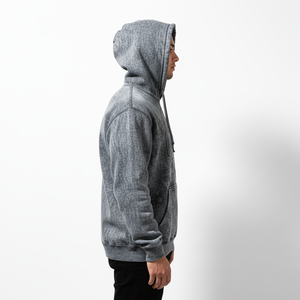 Sweat à capuche pour homme en coton délavé - 100% coton, streetwear éco-responsable avec design frontal - Product Image 2