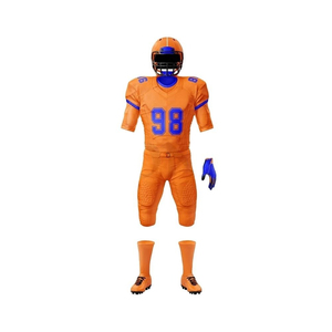 Green American Football Jersey Set 85 Number Sublimated V-Neck Short Sleeve Moisture Wicking Fitted Men's Uniform - Product Image 4