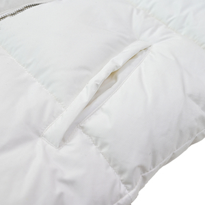 Blouson matelassé blanc pour homme, fermeture éclair intégrale, col montant, léger, isolé, vêtement d'extérieur d'hiver, chaud, décontracté, pour l'extérieur - Product Image 6