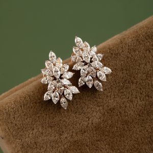 Pendientes de Diamantes Marquise de 1.85 Quilates en Oro Rosa de 14K, Joyería Fina y Elegante para Mujer - Product Image 1