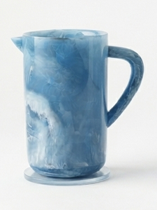 Blue Resin Modern Design 1.5L Water Pitcher with Handle No Lid-<b>Drinking</b> <b>Jug</b> for Party Events - Product Image 3