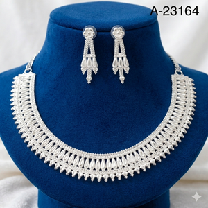 Collier chaîne à maillons en alliage plaqué rhodium multicolore avec zircon imitation, pour femme, livraison rapide DDP France, parfait pour un anniversaire de mariage - Product Image 1