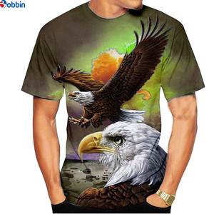 Custom Designed Eagle 3d Print Personalized <b>Men's</b> T Shirt O Neck Short Sleeve <b>Animal</b> Streetwear Summer Loose Male T Shirt 3d - Product Image 1