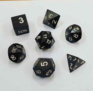 Juego de Dados Poliédricos de Cuerno de Búfalo Natural Hechos a Mano de Primera Calidad para Juegos de Rol, DnD y Juegos de Mesa, Regalo Único para Coleccionistas - Product Image 3