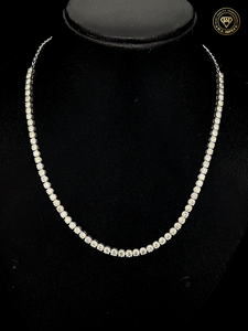 Collar de tenis de diamantes CVD cultivados en laboratorio de diseño en plata 925, claridad VVS VS, joyería de lujo para bodas y fiestas - Product Image 4