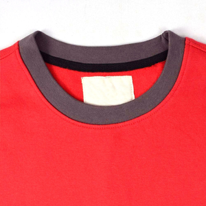 Suéter de Cuello Redondo Rojo para Hombre, 100% Algodón, Transpirable, Tejido de Punto, con Paneles Laterales Sólidos, Corte Regular, Ropa Casual de Invierno - Product Image 6
