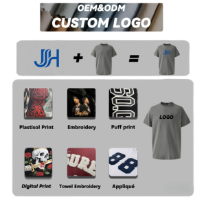 Camiseta de 220g con Logotipo Personalizado, Estilo Urbano, 100% Algodón, Hombros Caídos, Estilo Casual, Camiseta Blanca Estampada - Product Image 6