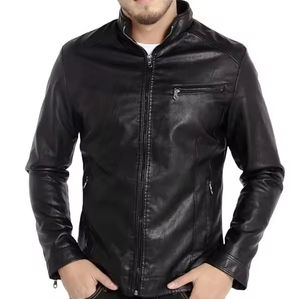 Vestes en cuir véritable sur mesure, prix d'usine, veste zippée, cuir d'agneau du Pakistan, vestes de moto en cuir, vente en gros, vestes de mode - Product Image 1