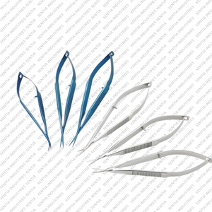 Ciseaux de capsulotomie en titane de 11 pouces, ultra légers, instrument de micro-coupe ophtalmique, outil de chirurgie oculaire non magnétique - Product Image 2