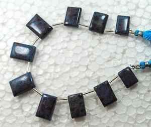 Collier de perles rectangulaires en kyanite rubis naturel, pierres précieuses authentiques, perles en vrac pour la création de bijoux, vente en gros - Product Image 1