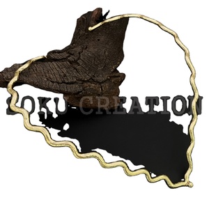 Chapado en oro elegante hecho a mano enredo alambre V cuello forma gargantilla collar elegante hecho a mano personalización SKU7082 - Product Image 2