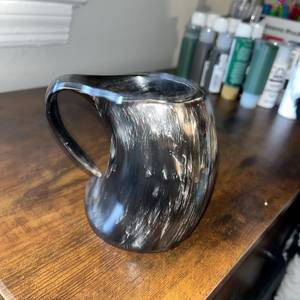Eco-Friendly Handmade Medieval Drinking Horn Mug with Natural Shape - Product Image 3