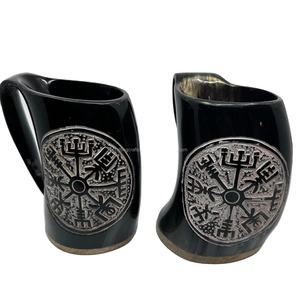 Jarra de Hidromiel de Cuerno de Buey Hecha a Mano, Impermeable, de Primera Calidad, con Logotipo Personalizado al por Mayor, OEM Disponible, Origen Ético, Interior Sellado, Tamaño Grande - Product Image 1