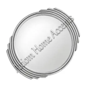 Rustic Designed Wall <b>Mirror</b> with Distressed surface Modern Metal Frame Vintage Farmhouse Style for Home <b>Accents</b> - Product Image 2