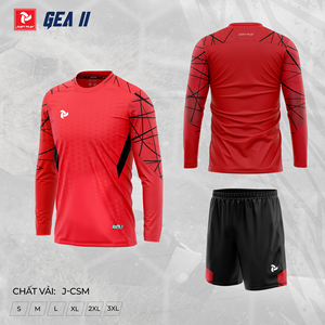 Maillot de gardien de but de football personnalisé GEA II, séchage rapide, respirant, manches longues, rembourré, uniforme OEM ODM - Product Image 5