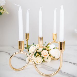 Centre de table pour mariage, décoration intérieure, porte-bougie élégant en fer, bougeoirs haut de gamme, produit très demandé - Product Image 5