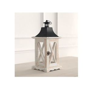 Artisan Wooden Candle Lantern for Decorative Home Interiors Farmhouse Wedding Decor <b>Fireplace</b> <b>Mantel</b> and Table Display - Product Image 1
