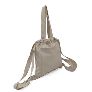 Portable Handheld <b>Canvas</b> Drawstring Backpack Shoe <b>Bag</b> Medium Large Capacity Solid Color Storage <b>Tote</b> Handbag Dust <b>Bag</b> - Product Image 2