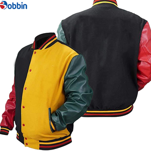 Chaqueta Varsity de Invierno para Hombre, Lana/Poliéster, Ecológica, Tallas Grandes, Transpirable, Corte Ajustado, Detalles Bordados en Relieve, Personalizable - Product Image 4