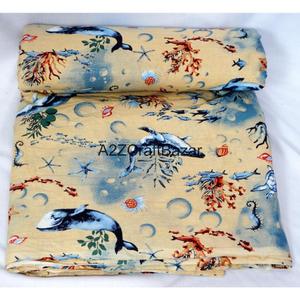 Tela Ecológica, Transpirable, Ligera, de Secado Rápido, 100% Algodón, con Estampado Artesanal Indio, para Prendas Femeninas - Product Image 4