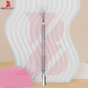 Herramienta Profesional de Manicura, Limpiador y Empujador de Doble Punta, Acero Inoxidable, Agarre Ergonómico, Resistente a la Corrosión - Product Image 2