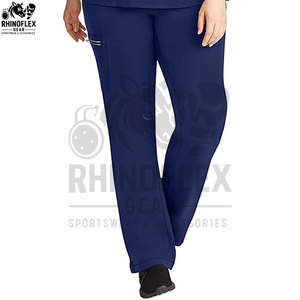 Tenue d'infirmière hiver pour femme, col Claudine, rose, manches longues, blouse blanche à manches courtes, salopette de pharmacie, ensemble deux pièces - Product Image 6