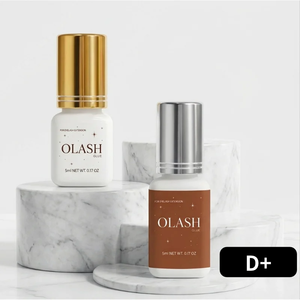 Colle pour extensions de cils OLASH D+ à séchage rapide, tenue forte, temps de séchage de 2 à 3 secondes, longue durée, sans latex, liquide, imperméable - Product Image 1