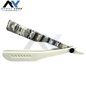 Rasoir jetable de haute qualité à lame droite, manche en plastique pour un glissement fluide, rasoir léger pour le visage et le corps - Product Image 5
