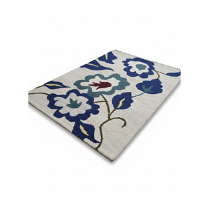 Alfombra Moderna con Diseño Floral Tejido para Sala de Estar, Dormitorio, Decoración de Interiores, Diseño Elegante y Suave - Product Image 1