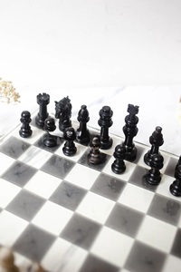 ILAHI's Eco-Friendly Rustic Polished Rectangle <b>Chess</b> <b>Board</b> Game 100% Handmade Pure Wood Animal/Love Style Customized Size <b>Chess</b> - Product Image 4