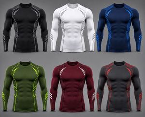 Camisetas de Compresión Blancas de Manga Corta para Hombre, de Secado Rápido, Ajuste Delgado, Deportivas, Cuello Redondo, Tejido de Lona Transpirable, Lisas, 180g - Product Image 6