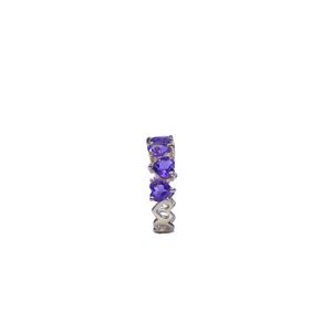 Bague classique pour femme en acier inoxydable plaqué or 14 carats avec pierre précieuse améthyste, idéale pour les mariages - Marque Gemvanity, style religieux hindou pour fiançailles - Product Image 4