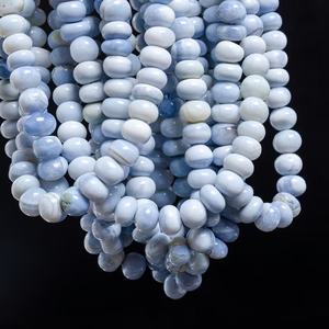 Bleu Bonbon Opale Lisse Rondelle Perles Naturel Teint Bleu Opale Plaine Rondelle Pierres Précieuses 8mm Perles pour La Fabrication De Bijoux De Vente En Gros - Product Image 5