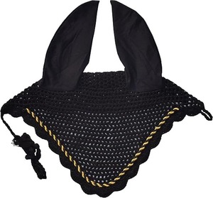 Crochet Horse Ear <b>Net</b> for Horses High Quality Handmade <b>Fly</b> Veil Custom Made OEM Logo Design Wholesale Horse Racing <b>Fly</b> Bonnets - Product Image 5