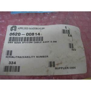 สายเคเบิล NEW AMAT 0620-00814 DRY NOVA SPI/COM ความยาว 0.5 เมตร - อุปกรณ์และอะไหล่เซมิคอนดักเตอร์ระดับโลกที่เชื่อถือได้ - Product Image 1