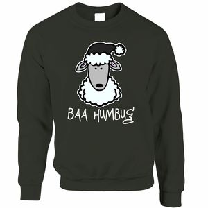 Sudadera navideña con diseño de oveja para hombre, jersey de cuello redondo, informal, de invierno, con estampado de dibujos animados, de manga larga, de punto - Product Image 5