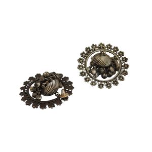 Jhumka ต่างหูแบบตะวันตกของผู้หญิง,ตุ้มหูทองเหลืองทันสมัยทำด้วยมือรุ่นล่าสุด - Product Image 2