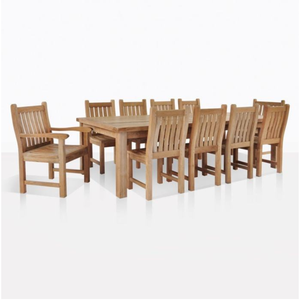 Silla de Comedor con Brazos, Estructura de Madera de Teca Sólida, Material Resistente para Decoración del Hogar y Muebles de Jardín - Product Image 1
