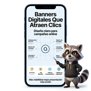 Guía de Diseño de Banners Digitales para Mayor Clics y Visibilidad en Línea con Diseño Claro y Optimización de CTA - Product Image 1